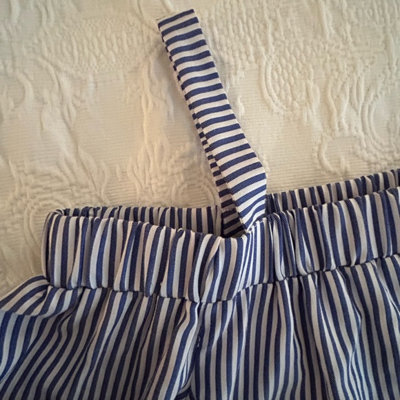 J Howard blue/white stripe cold shoulder dress - Picture 3 of 11